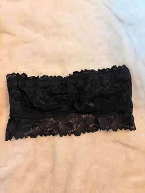 Target Black Lace Bandeau Crop Top
